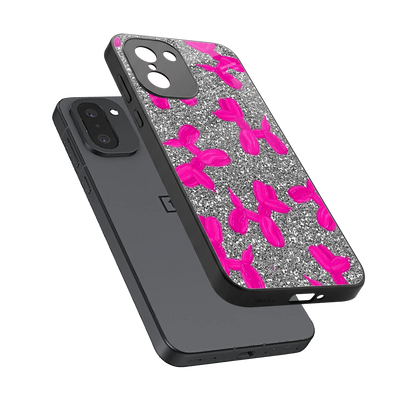 Glittery Ride sleek oneplus 15r cover with tempered glass back and TPU edges