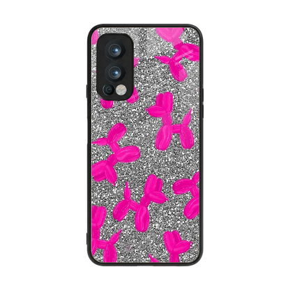 Glittery Ride back phone cover | glass case for oneplus nord 2