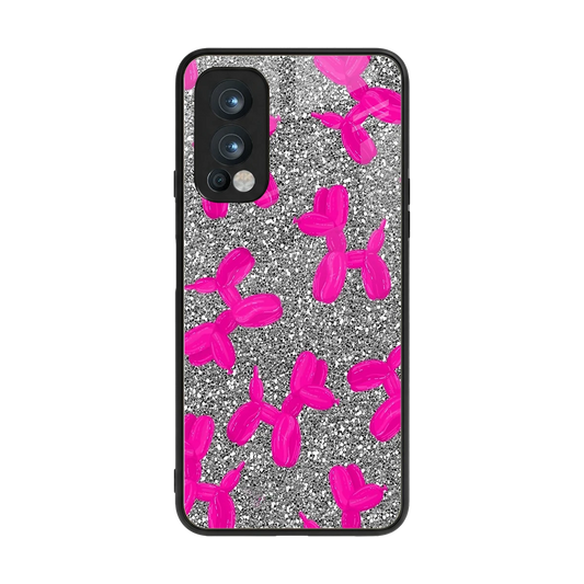 Glittery Ride back phone cover | glass case for oneplus nord 2