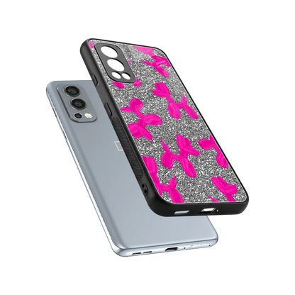 Glittery Ride sleek oneplus nord 2 cover with tempered glass back and TPU edges
