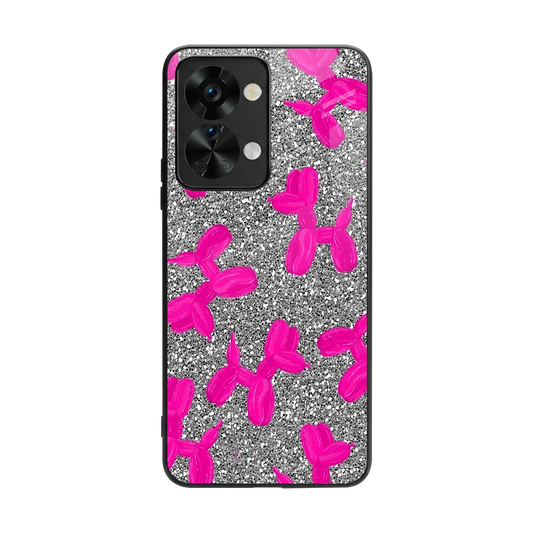 Glittery Ride back phone cover | glass case for oneplus nord 2t