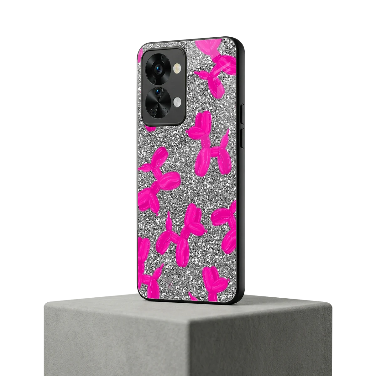 Glittery Ride oneplus nord 2t mobile cover | shockproof glass phone case