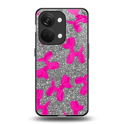 Glittery Ride back phone cover | glass case for oneplus nord 3