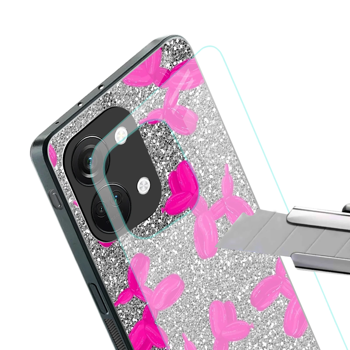 Glittery Ride stylish phone case for oneplus nord 3 | glossy glass and slim fit