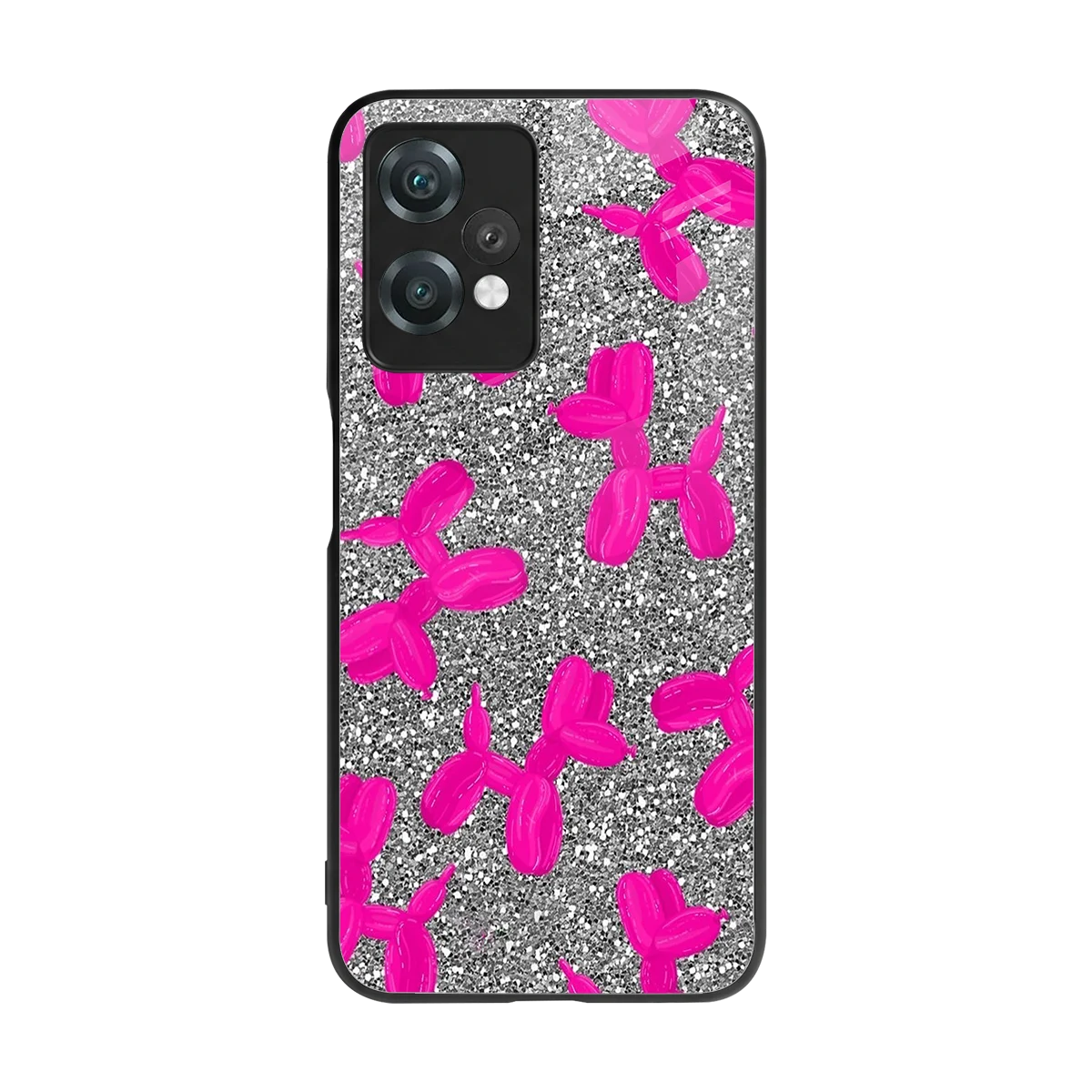 Glittery Ride back phone cover | glass case for oneplus nord ce 2 lite