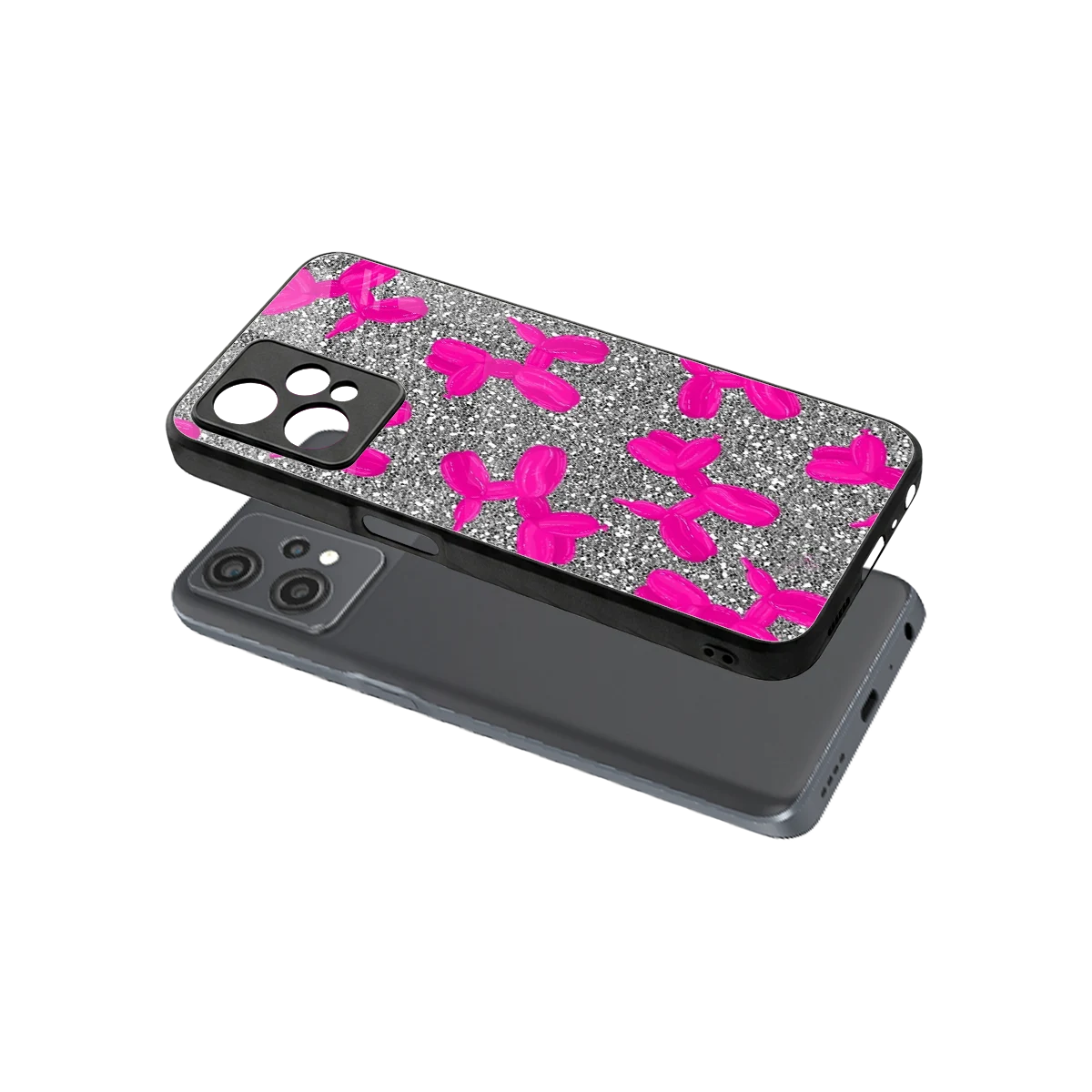 Glittery Ride sleek oneplus nord ce 2 lite cover with tempered glass back and TPU edges