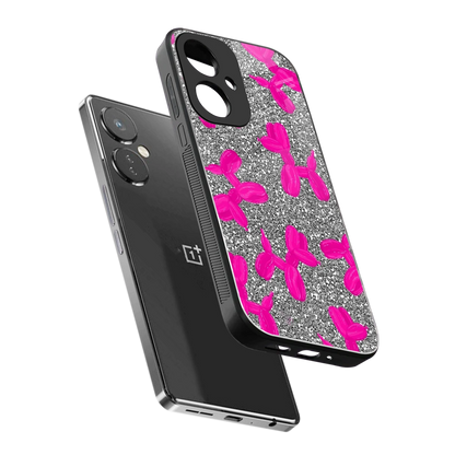 Glittery Ride sleek oneplus nord ce 3 cover with tempered glass back and TPU edges