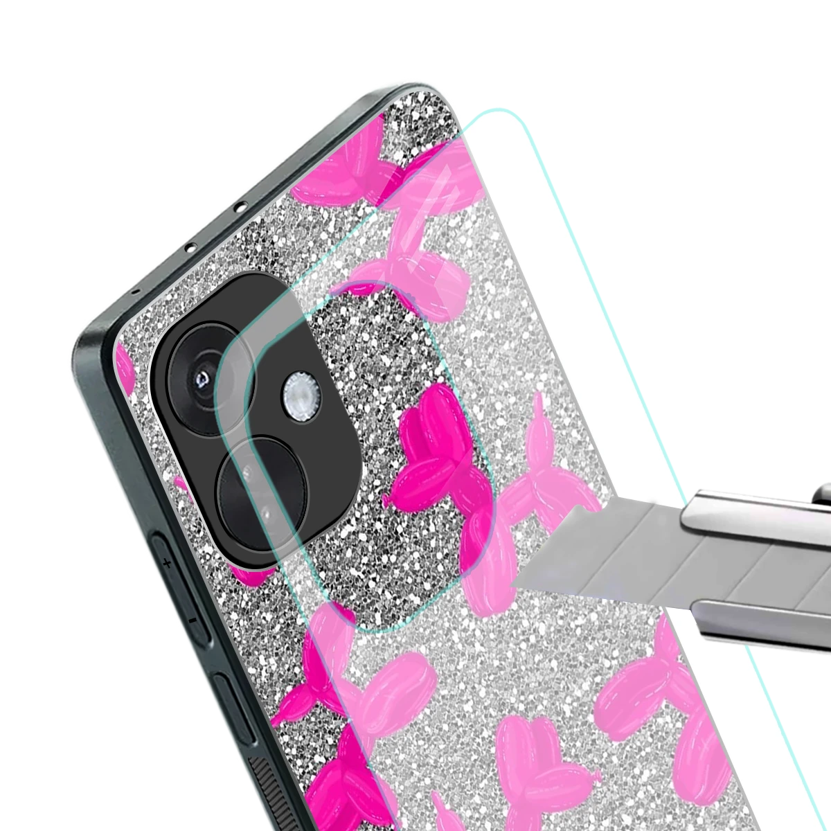 Glittery Ride stylish phone case for oneplus nord ce 3 | glossy glass and slim fit