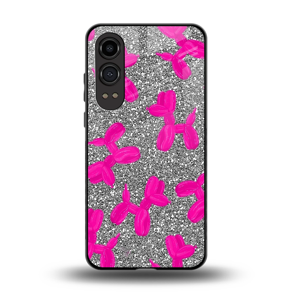 Glittery Ride back phone cover | glass case for oneplus nord ce 4 lite