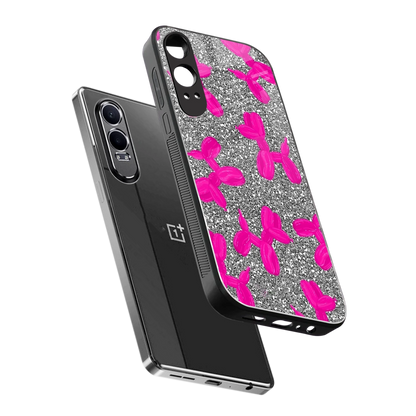 Glittery Ride sleek oneplus nord ce 4 lite cover with tempered glass back and TPU edges