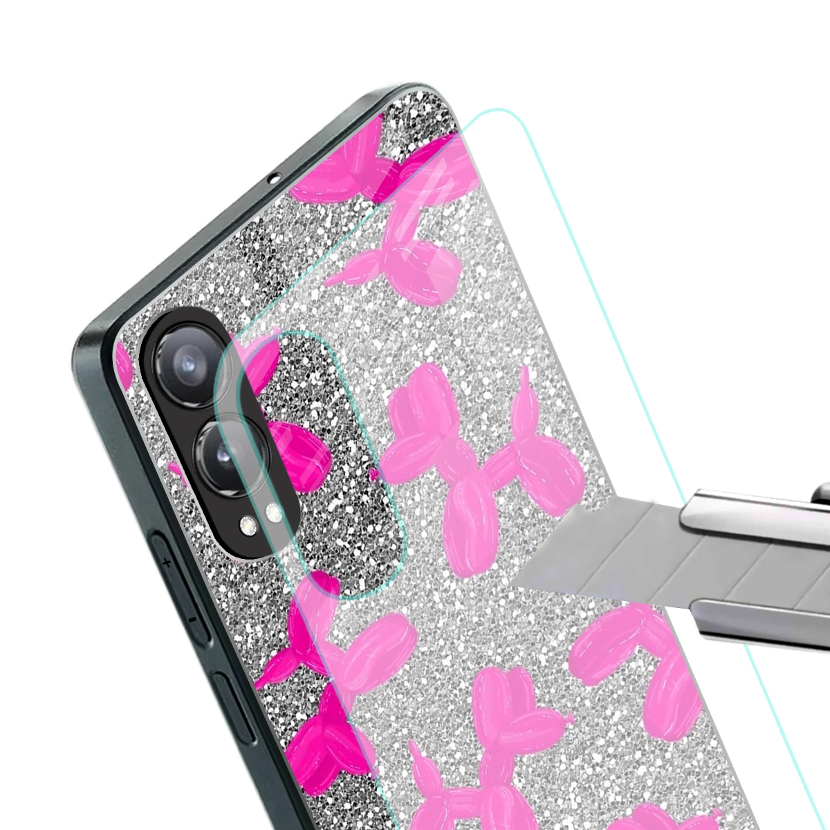 Glittery Ride stylish phone case for oneplus nord ce 4 lite | glossy glass and slim fit
