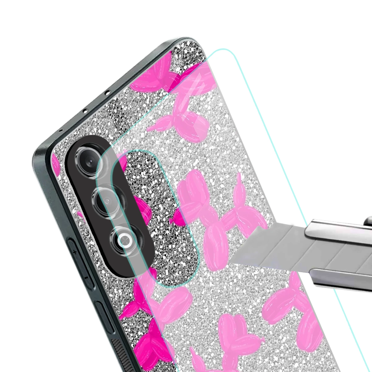 Glittery Ride stylish phone case for oneplus nord ce 4 | glossy glass and slim fit