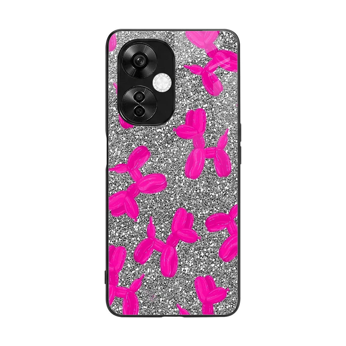 Glittery Ride back phone cover | glass case for oneplus nord ce 3 lite