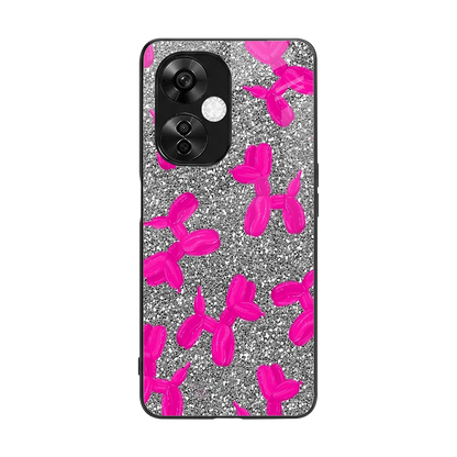 Glittery Ride back phone cover | glass case for oneplus nord ce 3 lite