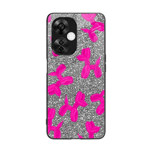 Glittery Ride back phone cover | glass case for oneplus nord ce 3 lite
