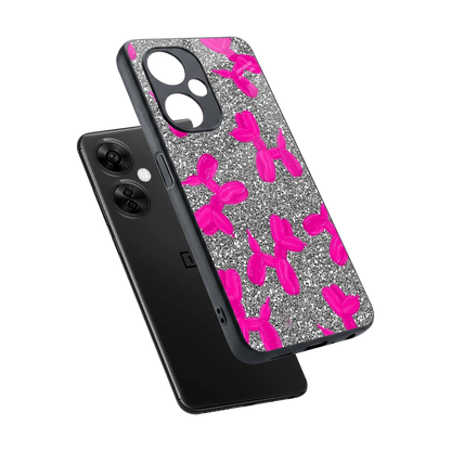 Glittery Ride sleek oneplus nord ce 3 lite cover with tempered glass back and TPU edges