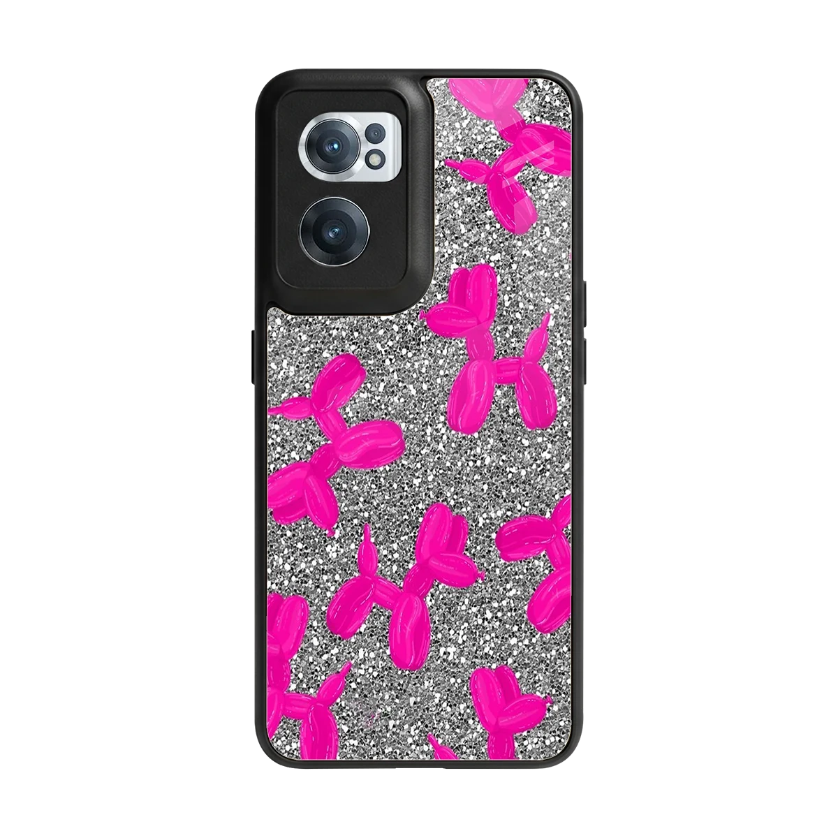 Glittery Ride back phone cover | glass case for oneplus nord ce 2
