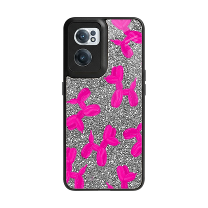 Glittery Ride back phone cover | glass case for oneplus nord ce 2