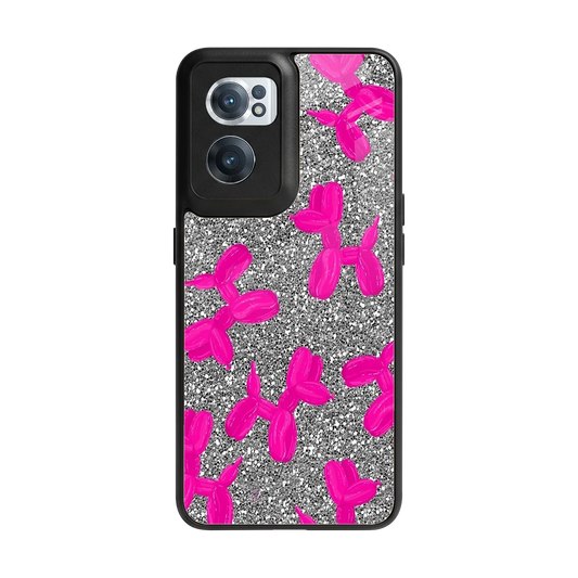 Glittery Ride back phone cover | glass case for oneplus nord ce 2
