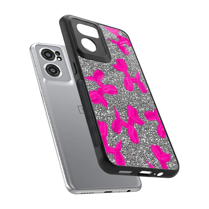 Glittery Ride sleek oneplus nord ce 2 cover with tempered glass back and TPU edges