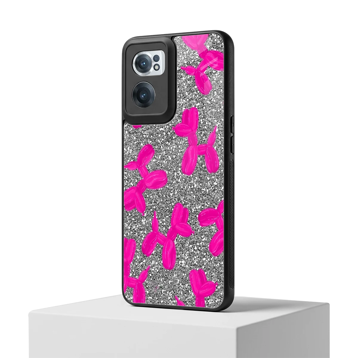 Glittery Ride oneplus nord ce 2 mobile cover | shockproof glass phone case