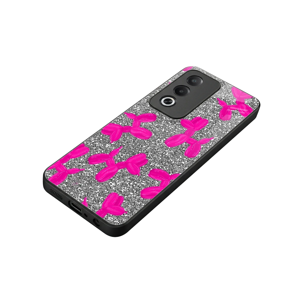 Glittery Ride stylish phone case for oppo a3 pro | glossy glass and slim fit