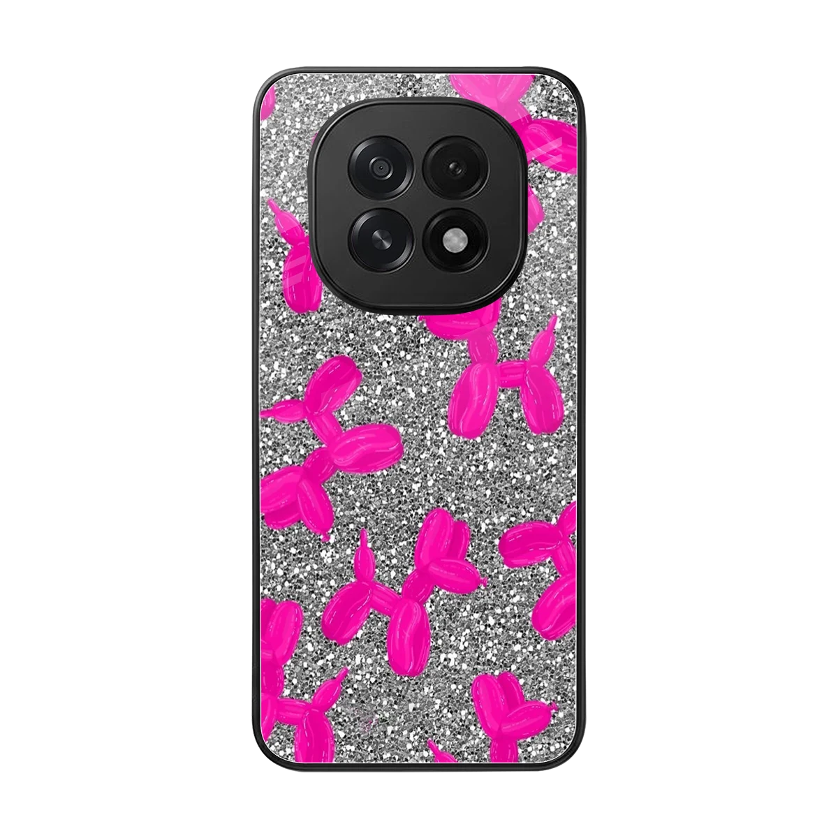Glittery Ride back phone cover | glass case for oppo f29 5g