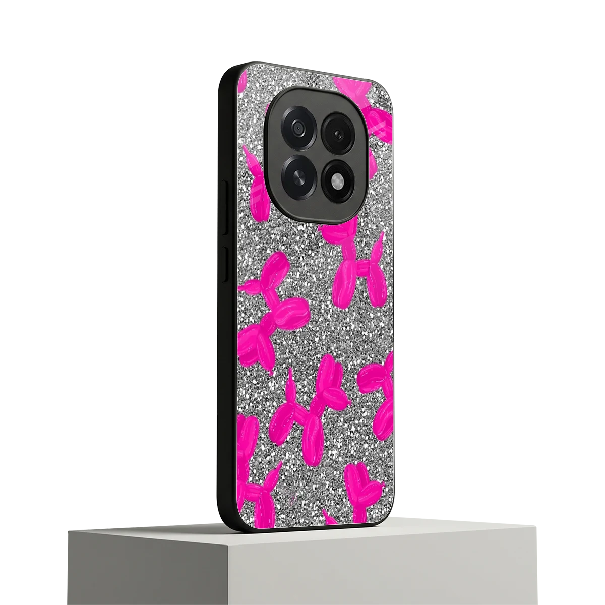 Glittery Ride oppo f29 5g mobile cover | shockproof glass phone case