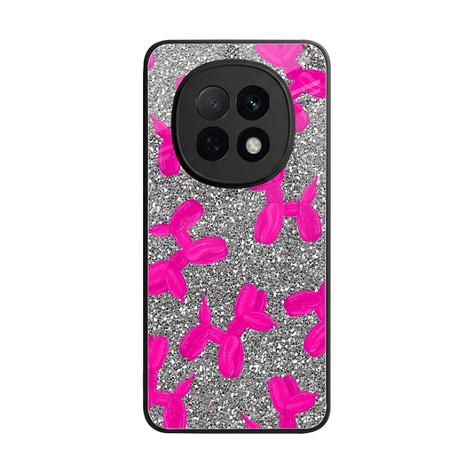 Glittery Ride back phone cover | glass case for oppo f29 pro 5g
