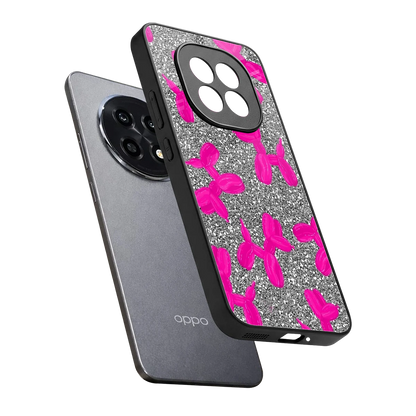 Glittery Ride sleek oppo f29 pro 5g cover with tempered glass back and TPU edges