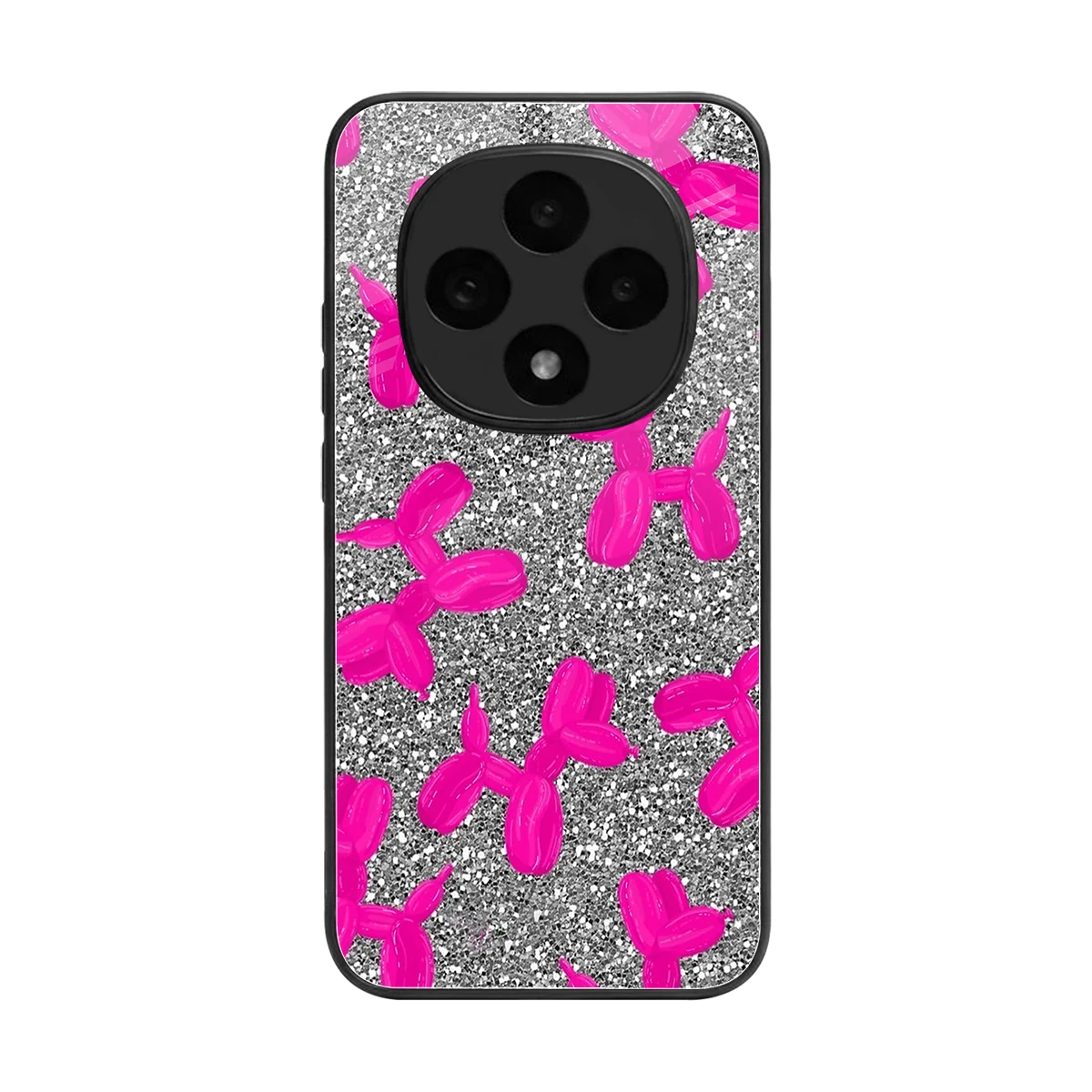 Glittery Ride back phone cover | glass case for oppo f31 pro 5g