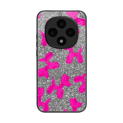 Glittery Ride back phone cover | glass case for oppo f31 pro 5g