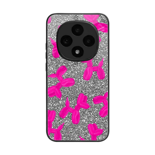 Glittery Ride back phone cover | glass case for oppo f31 pro 5g