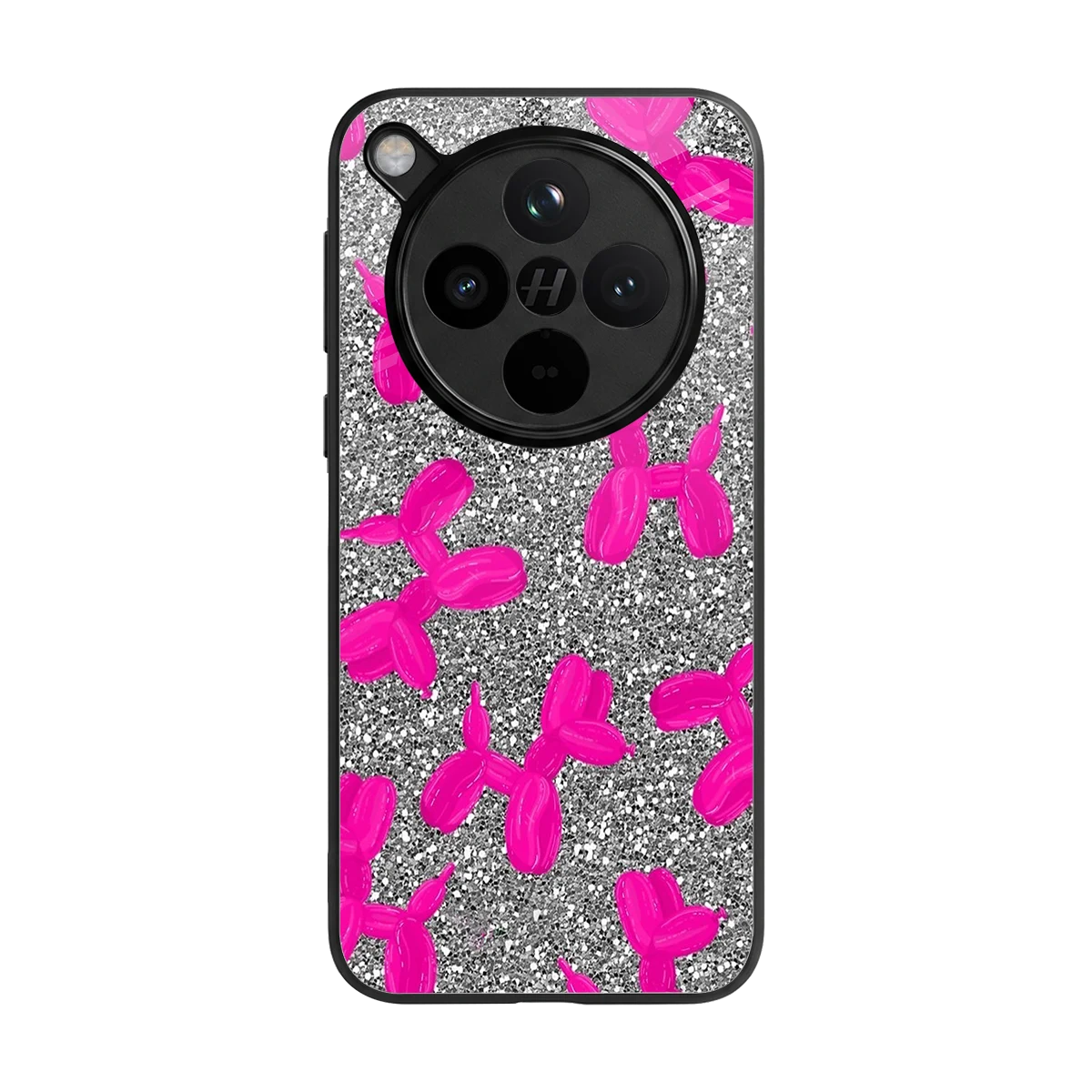 Glittery Ride back phone cover | glass case for oppo find x8