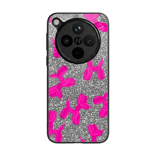 Glittery Ride back phone cover | glass case for oppo find x8