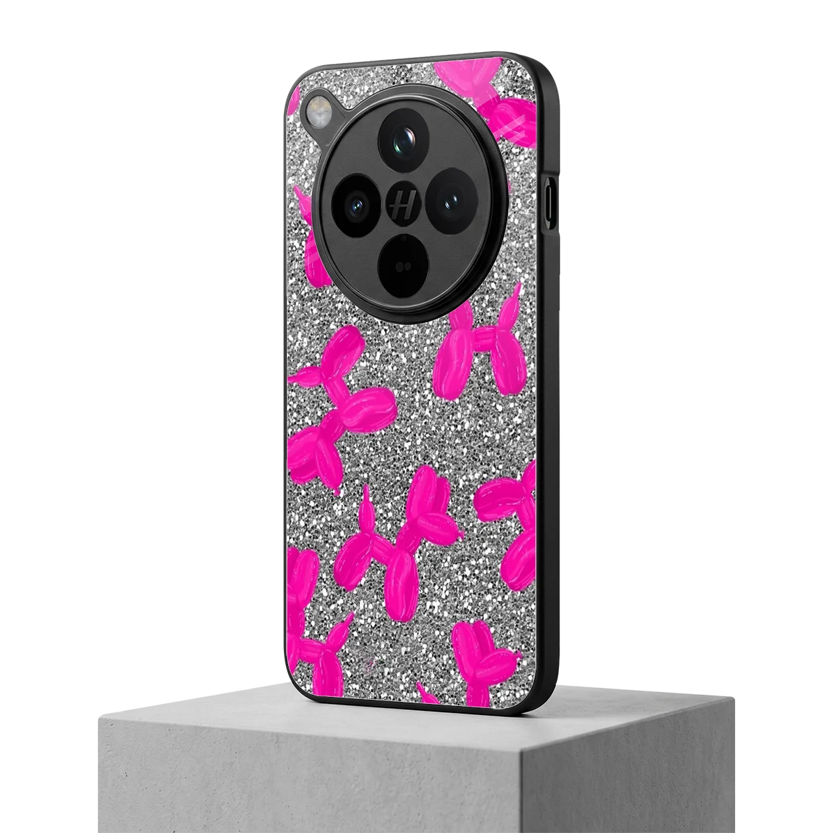 Glittery Ride oppo find x8 mobile cover | shockproof glass phone case