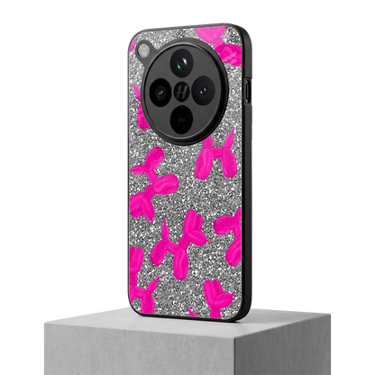 Glittery Ride oppo find x8 mobile cover | shockproof glass phone case