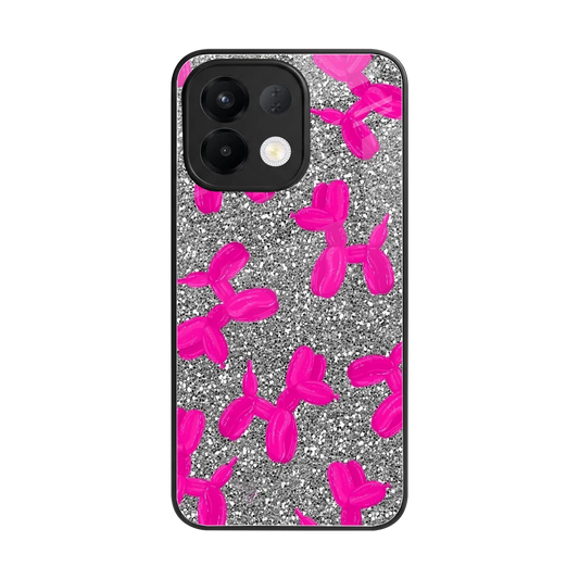 Glittery Ride back phone cover | glass case for oppo k13 5g