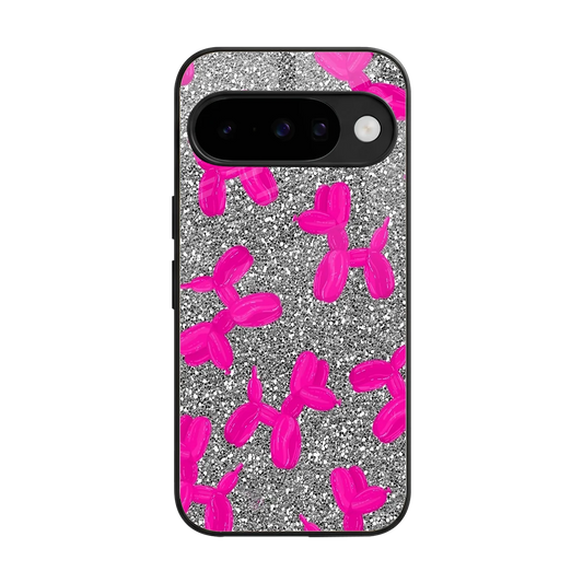 Glittery Ride back phone cover | glass case for google pixel 10