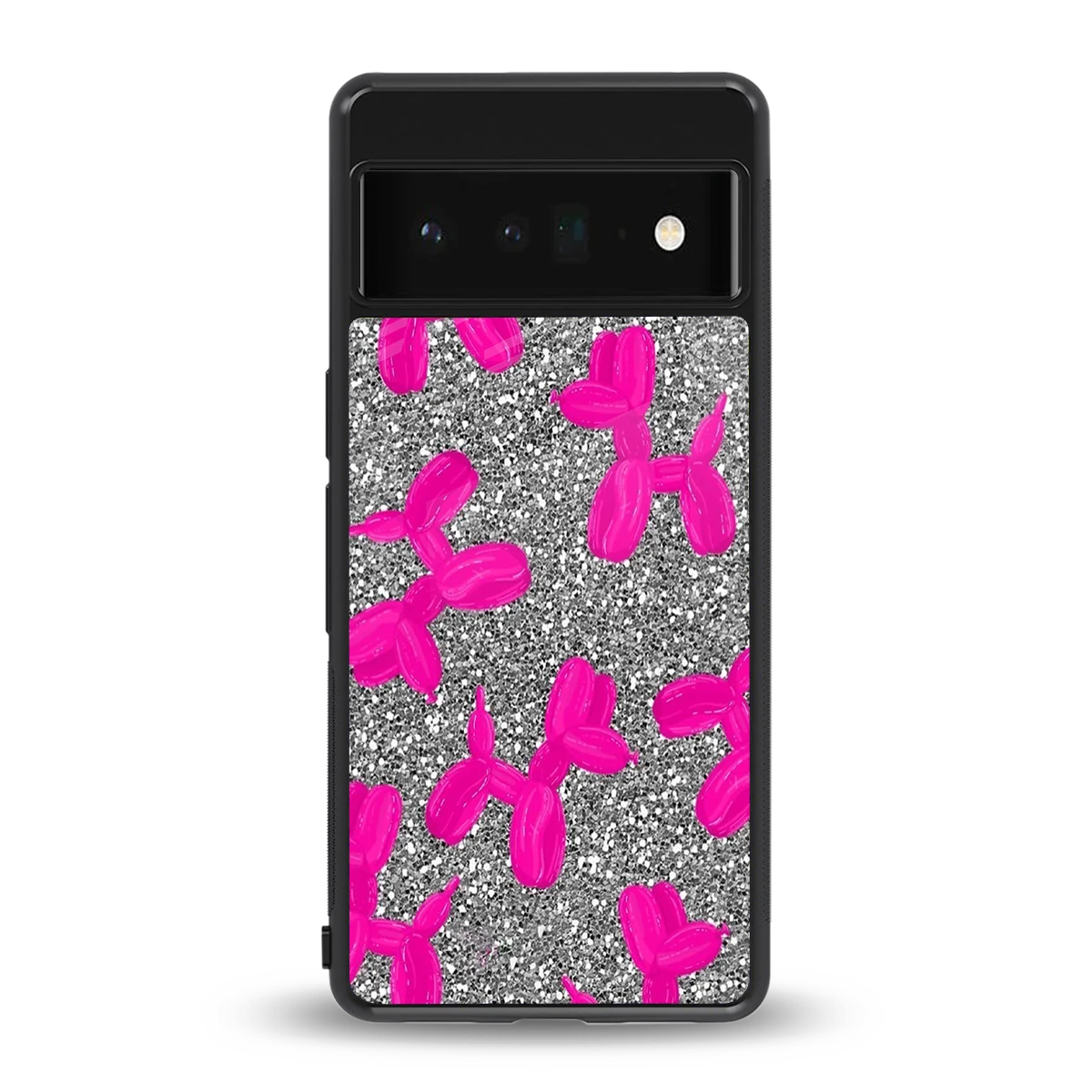 Glittery Ride back phone cover | glass case for google pixel 6 pro