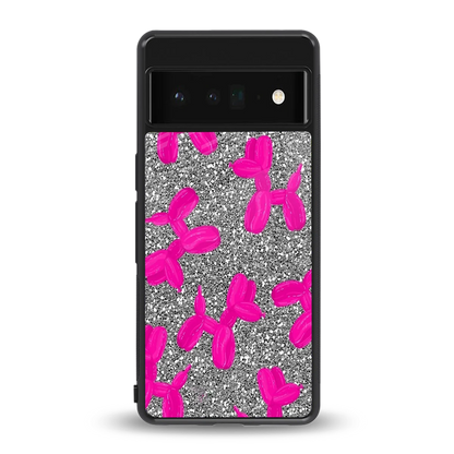 Glittery Ride back phone cover | glass case for google pixel 6 pro