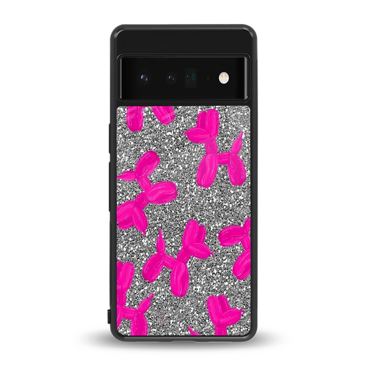 Glittery Ride back phone cover | glass case for google pixel 6 pro