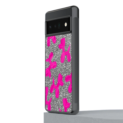 Glittery Ride stylish phone case for google pixel 6 pro | glossy glass and slim fit