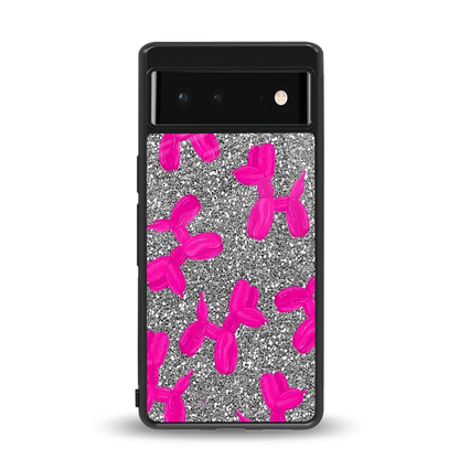 Glittery Ride back phone cover | glass case for google pixel 6