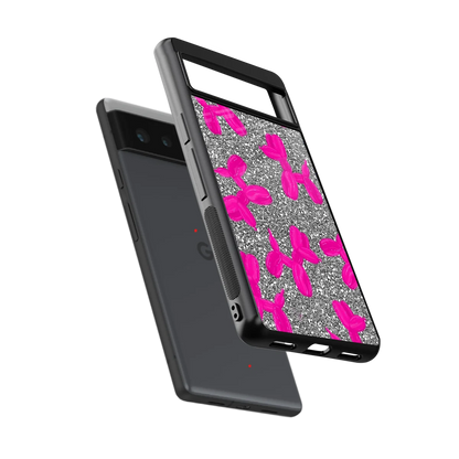 Glittery Ride sleek google pixel 6 cover with tempered glass back and TPU edges