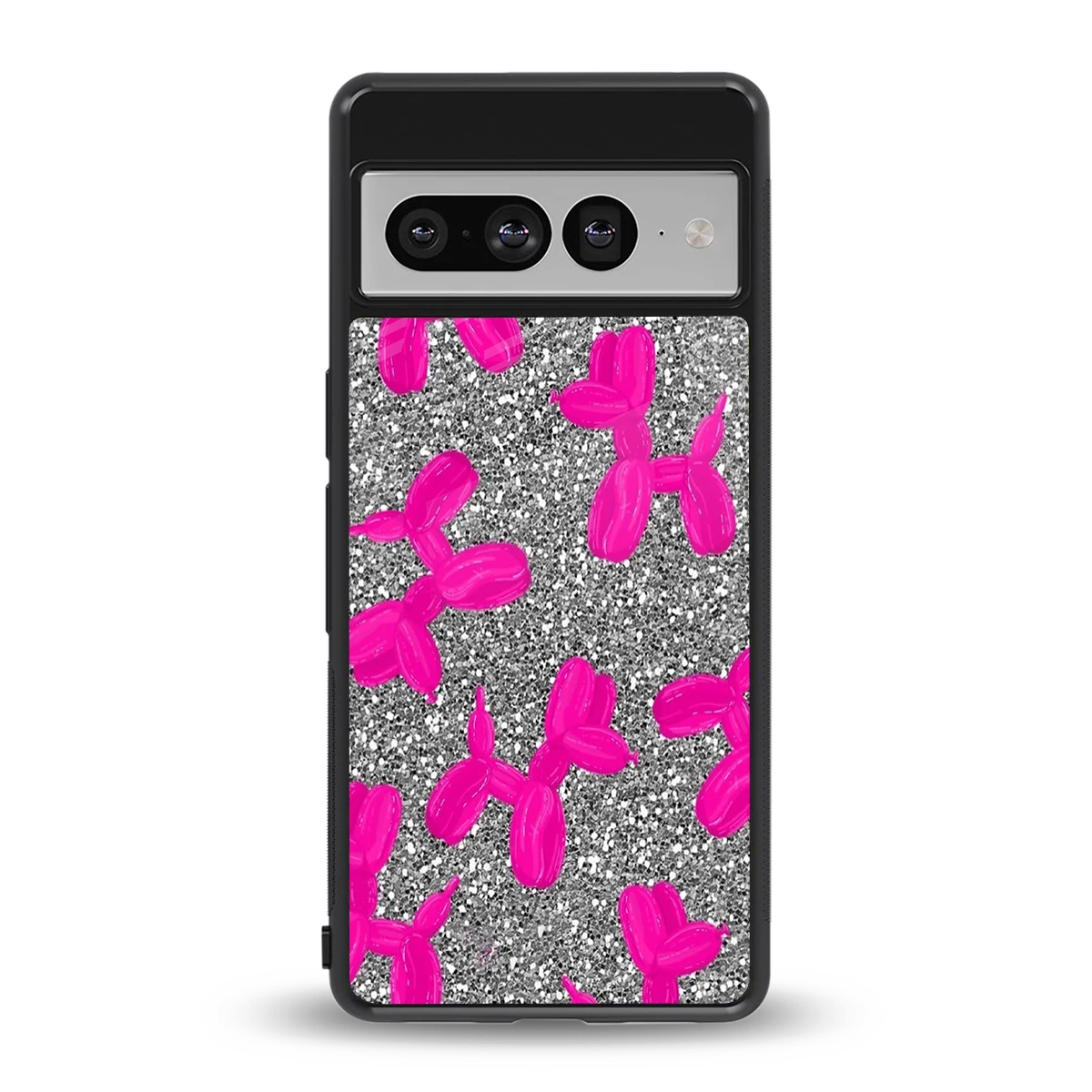 Glittery Ride back phone cover | glass case for google pixel 7 pro