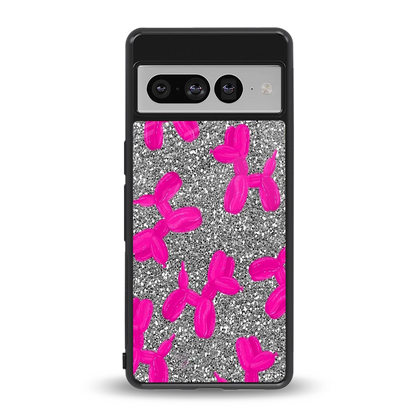 Glittery Ride back phone cover | glass case for google pixel 7 pro