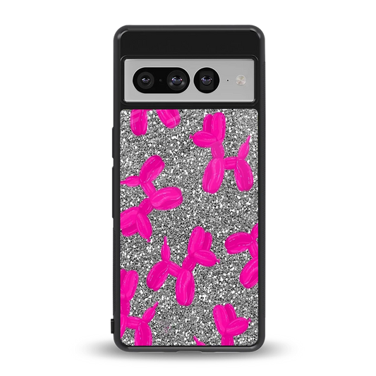Glittery Ride back phone cover | glass case for google pixel 7 pro