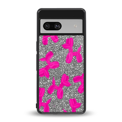 Glittery Ride back phone cover | glass case for google pixel 7a