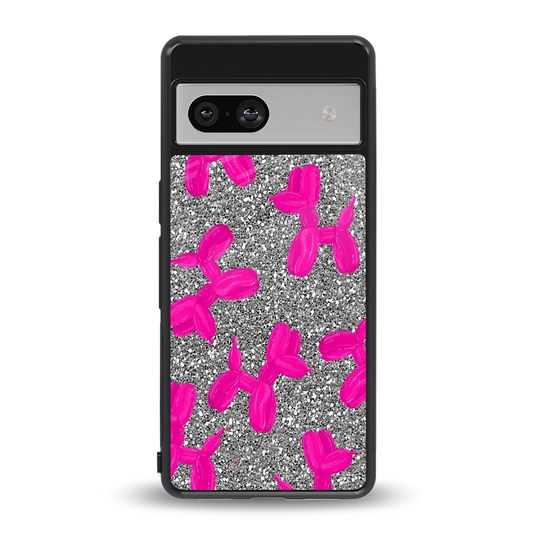 Glittery Ride back phone cover | glass case for google pixel 7a